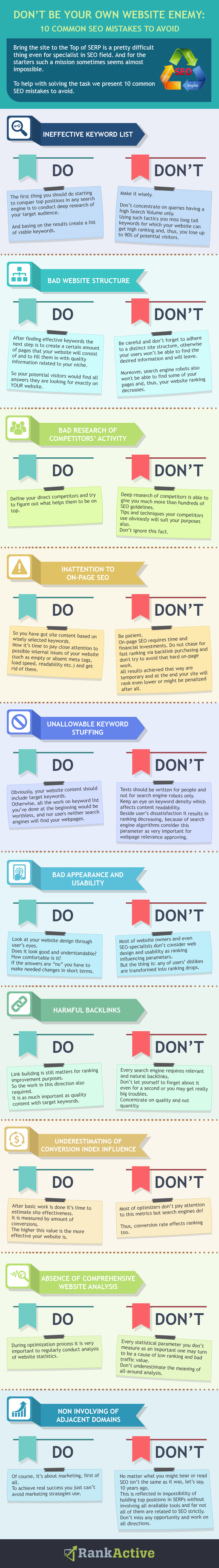 10 seo mistakes